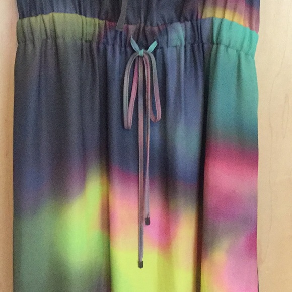 Elie TahariYork Sleeveless Watercolor Maxi Dress, - Picture 6 of 8